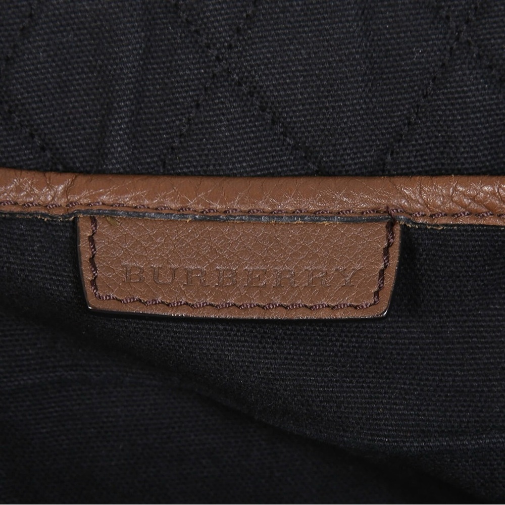 Burberry -Classic Brown Canvas Backpack - Picture 16 of 16